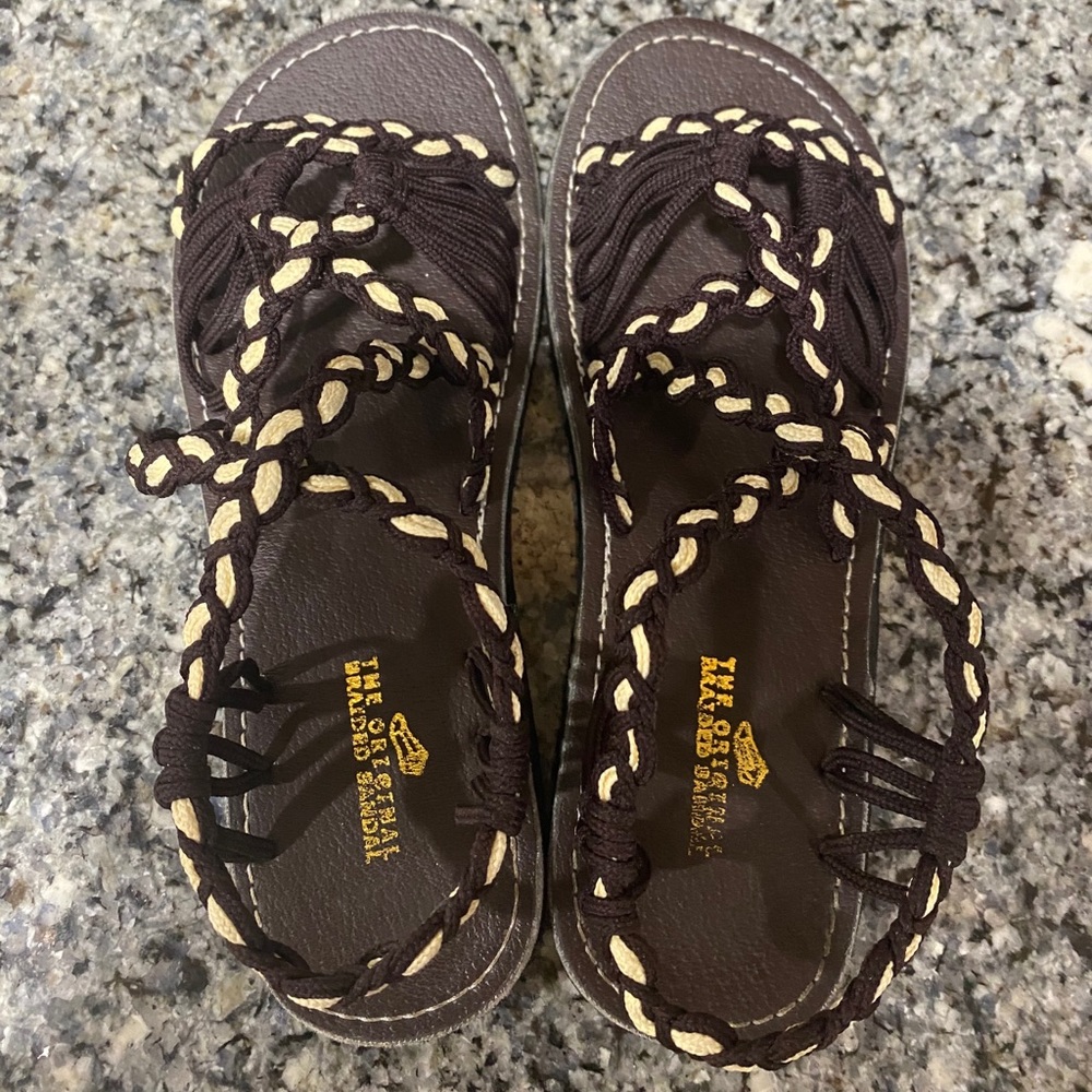Sandals.